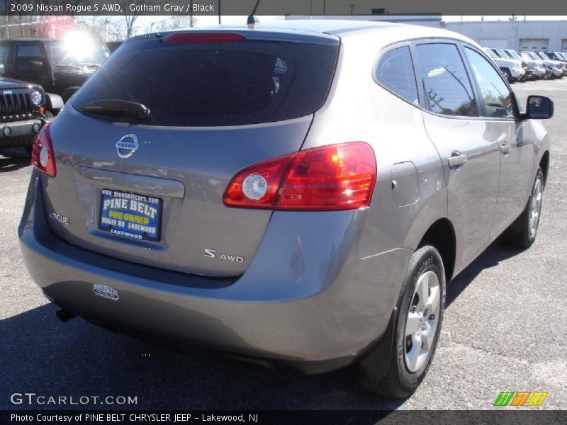 Gotham Gray / Black 2009 Nissan Rogue S AWD