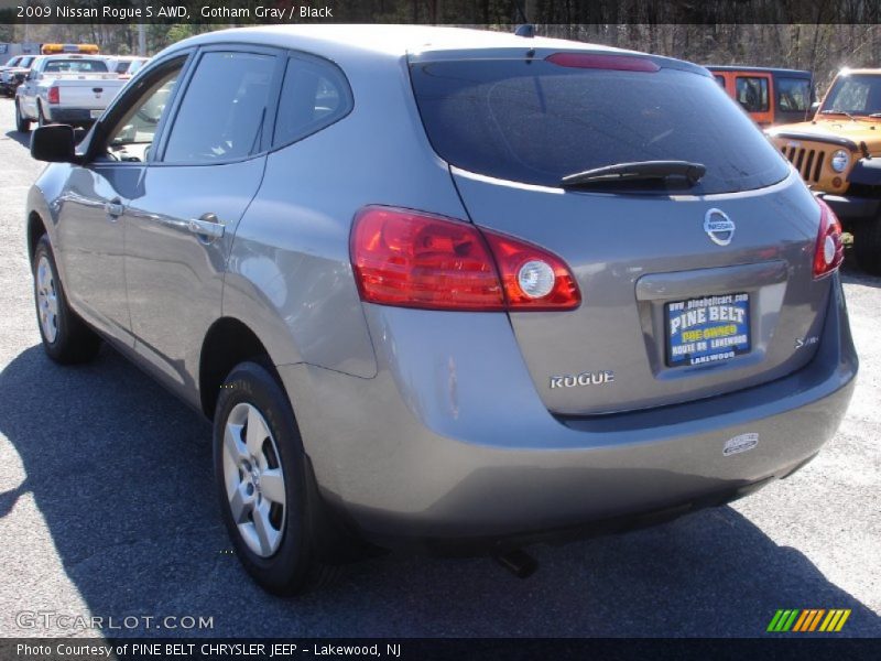 Gotham Gray / Black 2009 Nissan Rogue S AWD