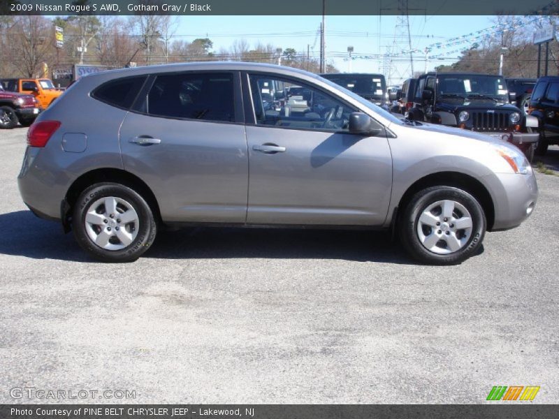 Gotham Gray / Black 2009 Nissan Rogue S AWD