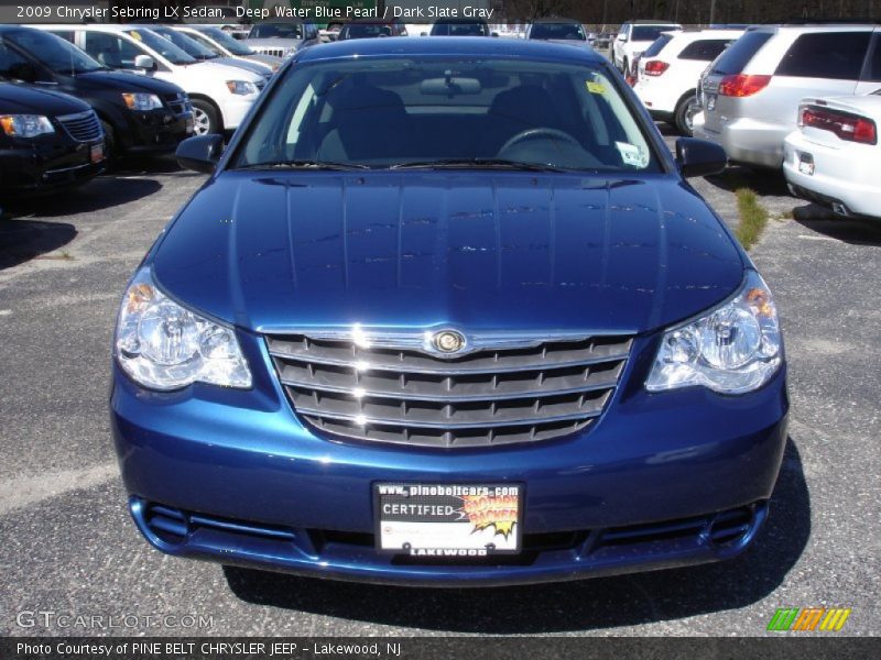 Deep Water Blue Pearl / Dark Slate Gray 2009 Chrysler Sebring LX Sedan