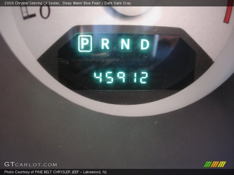 Deep Water Blue Pearl / Dark Slate Gray 2009 Chrysler Sebring LX Sedan