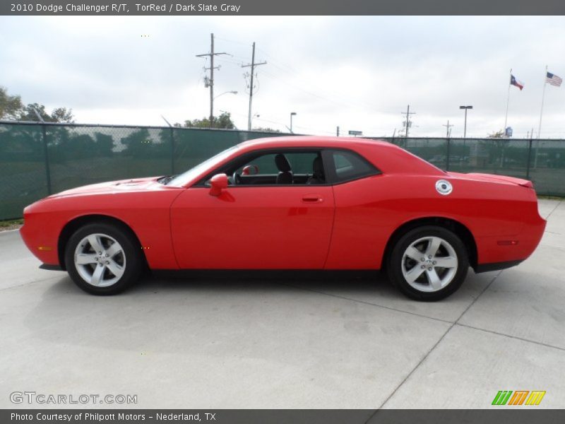 TorRed / Dark Slate Gray 2010 Dodge Challenger R/T