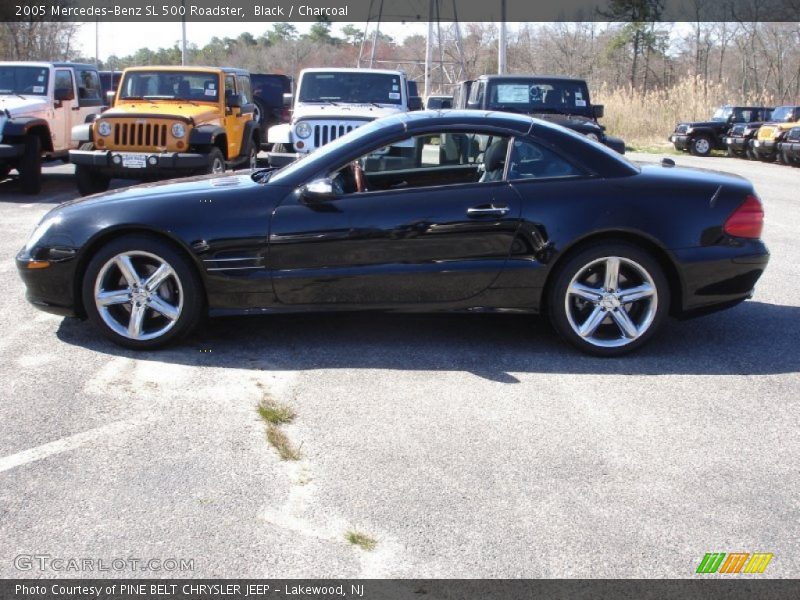 Black / Charcoal 2005 Mercedes-Benz SL 500 Roadster