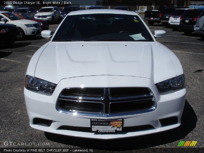 Bright White / Black 2011 Dodge Charger SE