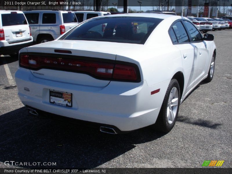 Bright White / Black 2011 Dodge Charger SE
