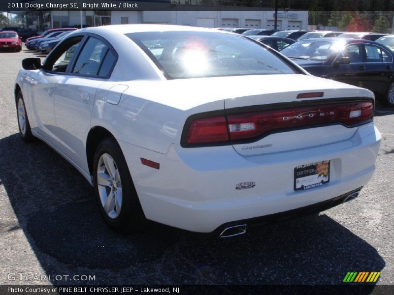 Bright White / Black 2011 Dodge Charger SE