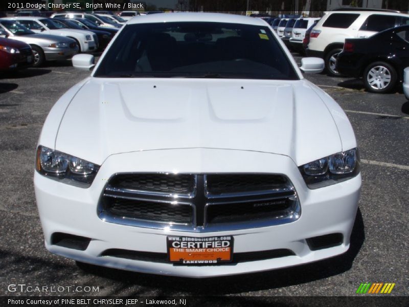 Bright White / Black 2011 Dodge Charger SE