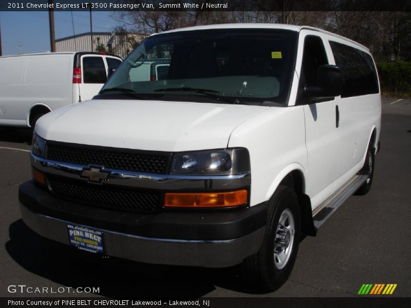 Summit White / Neutral 2011 Chevrolet Express LT 3500 Passenger Van