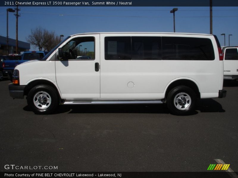 Summit White / Neutral 2011 Chevrolet Express LT 3500 Passenger Van