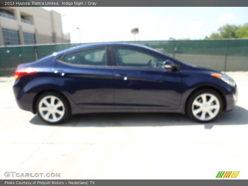 Indigo Night / Gray 2013 Hyundai Elantra Limited