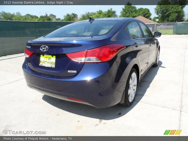 Indigo Night / Gray 2013 Hyundai Elantra Limited