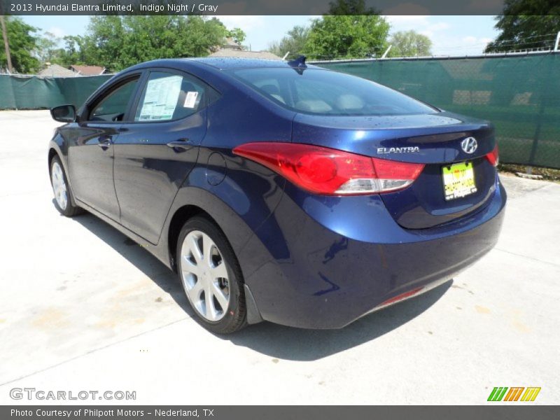 Indigo Night / Gray 2013 Hyundai Elantra Limited