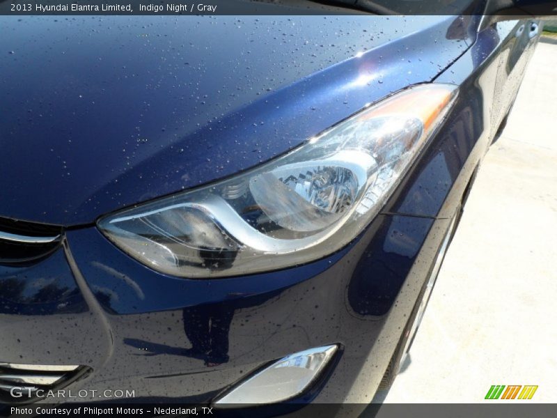 Indigo Night / Gray 2013 Hyundai Elantra Limited