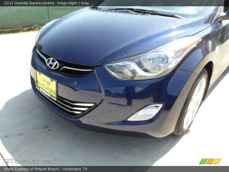Indigo Night / Gray 2013 Hyundai Elantra Limited