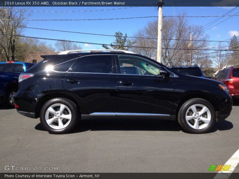 Obsidian Black / Parchment/Brown Walnut 2010 Lexus RX 350 AWD