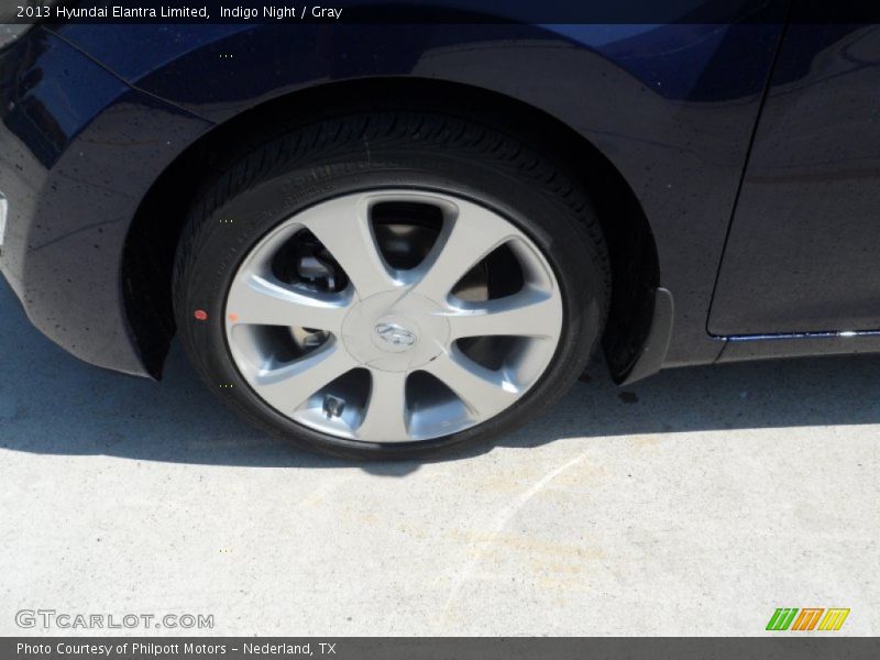 Indigo Night / Gray 2013 Hyundai Elantra Limited