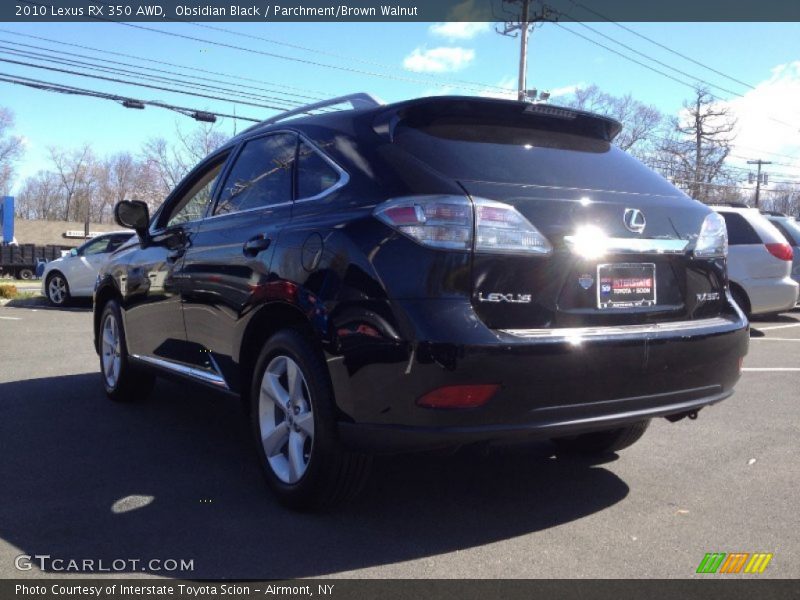 Obsidian Black / Parchment/Brown Walnut 2010 Lexus RX 350 AWD