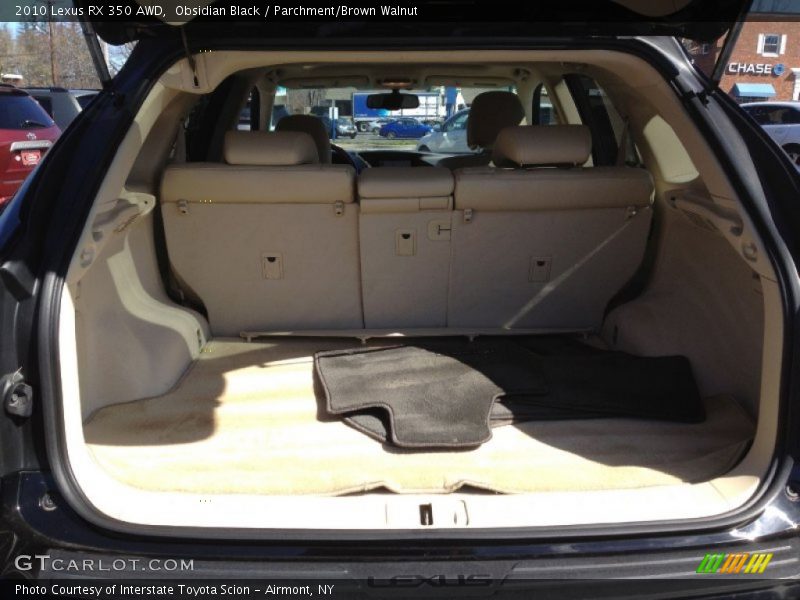 Obsidian Black / Parchment/Brown Walnut 2010 Lexus RX 350 AWD