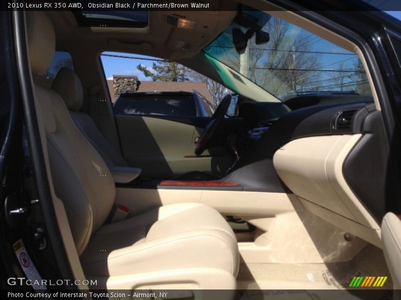 Obsidian Black / Parchment/Brown Walnut 2010 Lexus RX 350 AWD