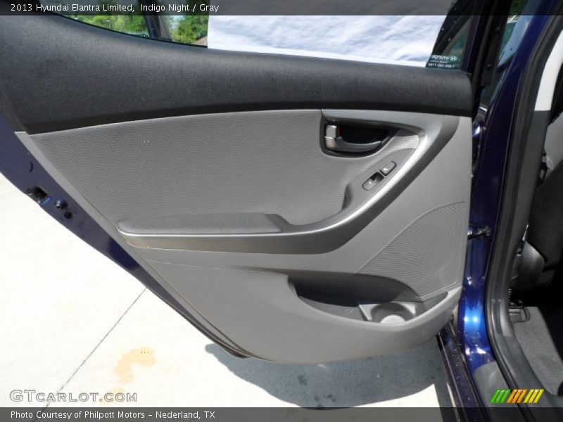 Indigo Night / Gray 2013 Hyundai Elantra Limited