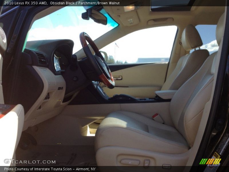Obsidian Black / Parchment/Brown Walnut 2010 Lexus RX 350 AWD
