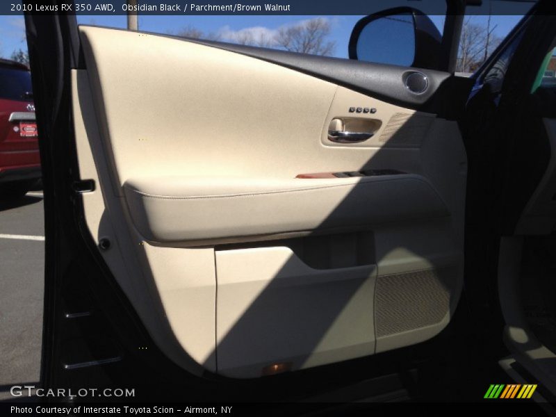 Obsidian Black / Parchment/Brown Walnut 2010 Lexus RX 350 AWD