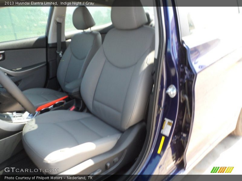 Indigo Night / Gray 2013 Hyundai Elantra Limited