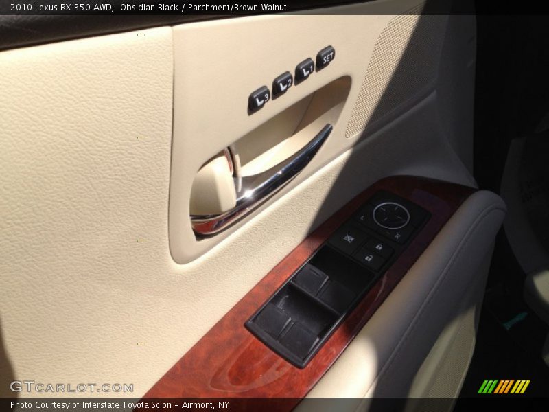 Obsidian Black / Parchment/Brown Walnut 2010 Lexus RX 350 AWD