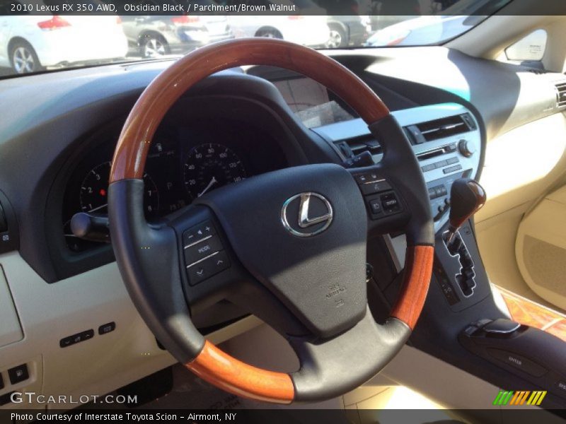Obsidian Black / Parchment/Brown Walnut 2010 Lexus RX 350 AWD