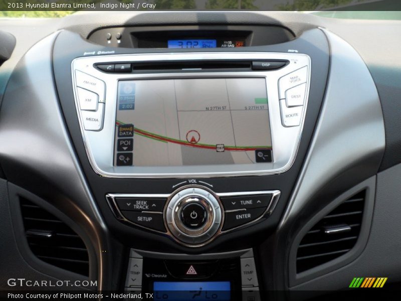 Indigo Night / Gray 2013 Hyundai Elantra Limited