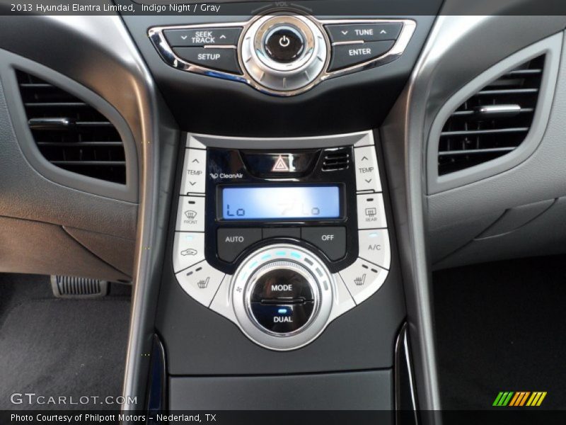 Indigo Night / Gray 2013 Hyundai Elantra Limited