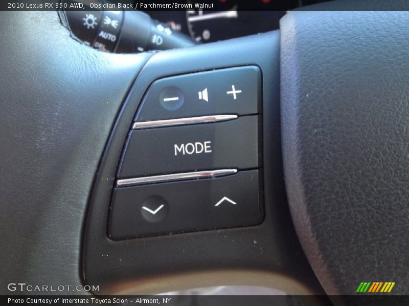 Obsidian Black / Parchment/Brown Walnut 2010 Lexus RX 350 AWD