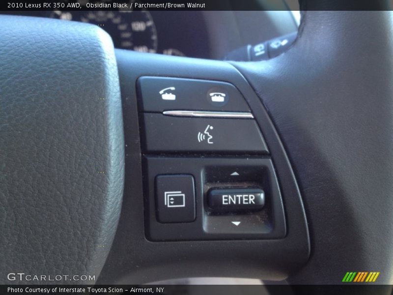 Obsidian Black / Parchment/Brown Walnut 2010 Lexus RX 350 AWD