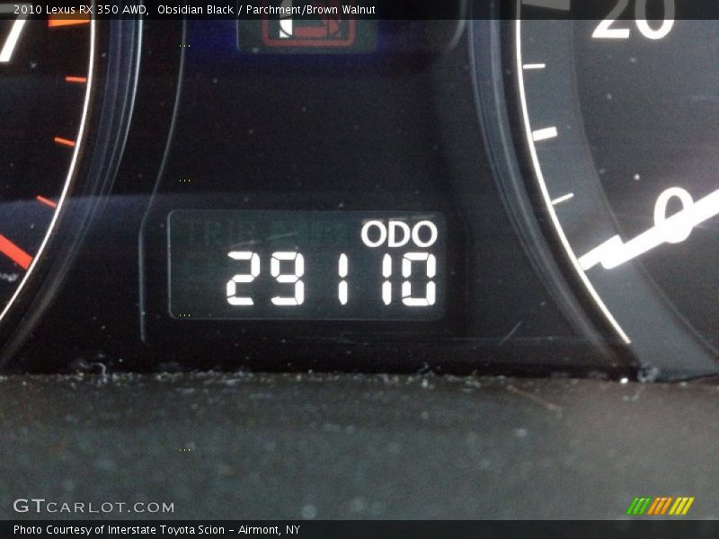 Obsidian Black / Parchment/Brown Walnut 2010 Lexus RX 350 AWD