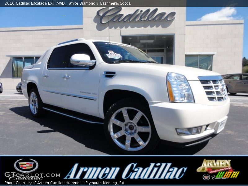 White Diamond / Cashmere/Cocoa 2010 Cadillac Escalade EXT AWD