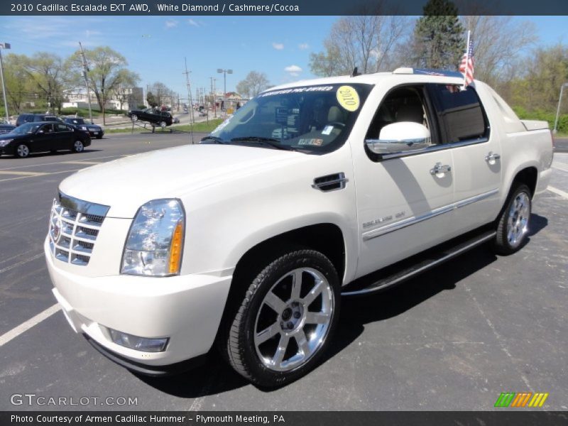 White Diamond / Cashmere/Cocoa 2010 Cadillac Escalade EXT AWD