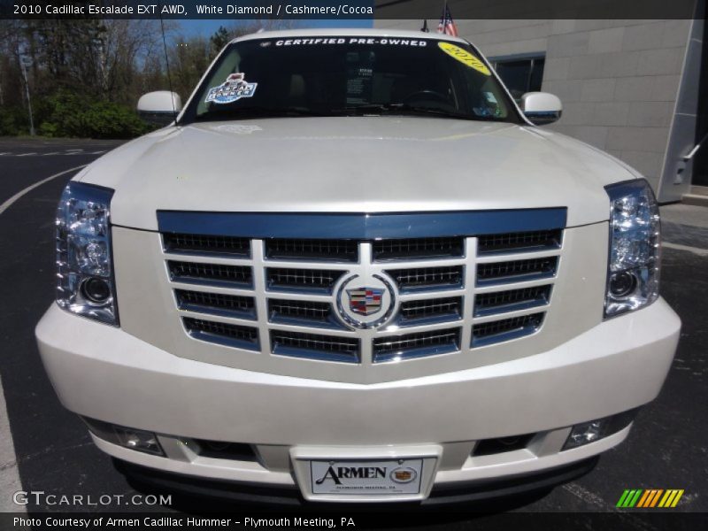White Diamond / Cashmere/Cocoa 2010 Cadillac Escalade EXT AWD