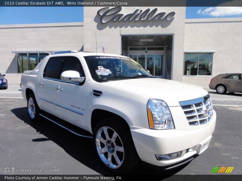 White Diamond / Cashmere/Cocoa 2010 Cadillac Escalade EXT AWD