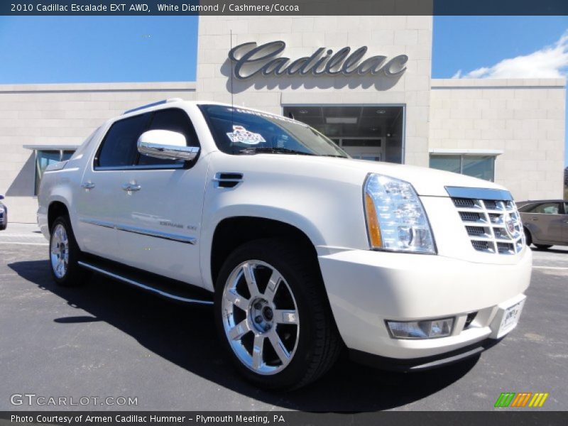White Diamond / Cashmere/Cocoa 2010 Cadillac Escalade EXT AWD