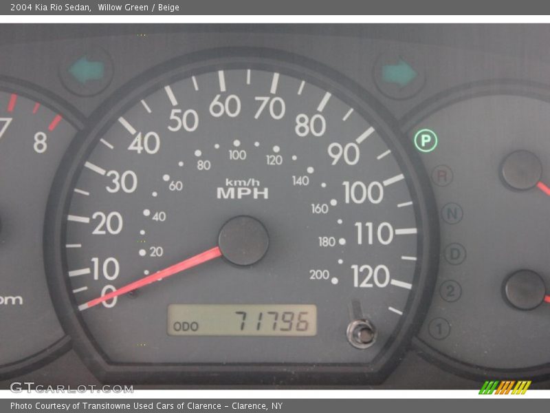 Willow Green / Beige 2004 Kia Rio Sedan