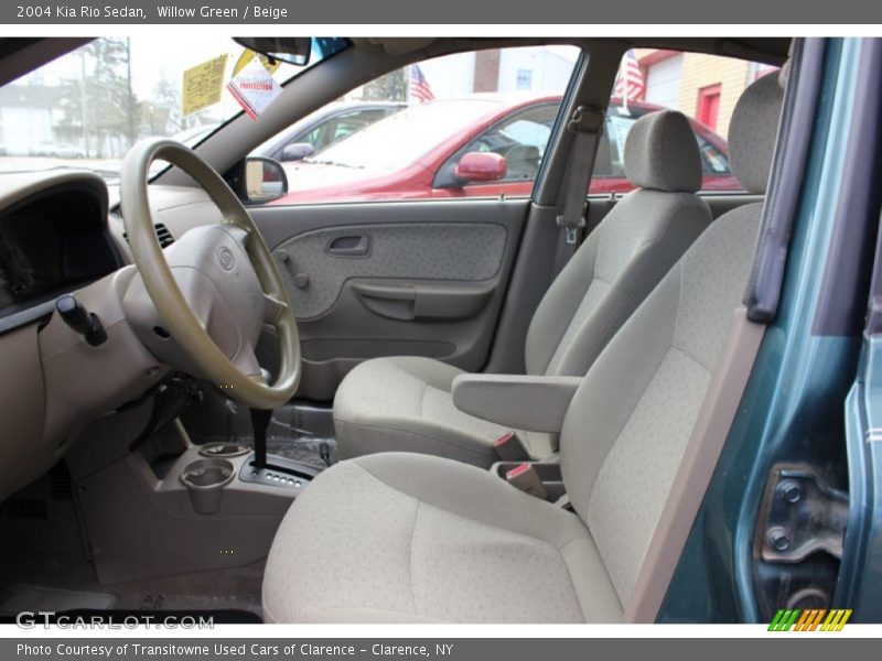 Willow Green / Beige 2004 Kia Rio Sedan