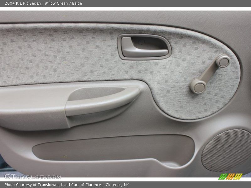 Willow Green / Beige 2004 Kia Rio Sedan