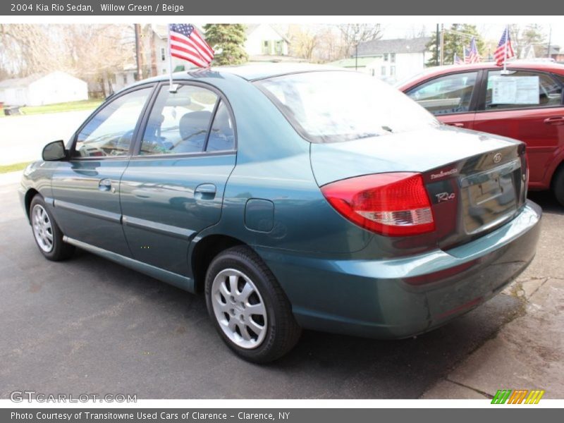 Willow Green / Beige 2004 Kia Rio Sedan