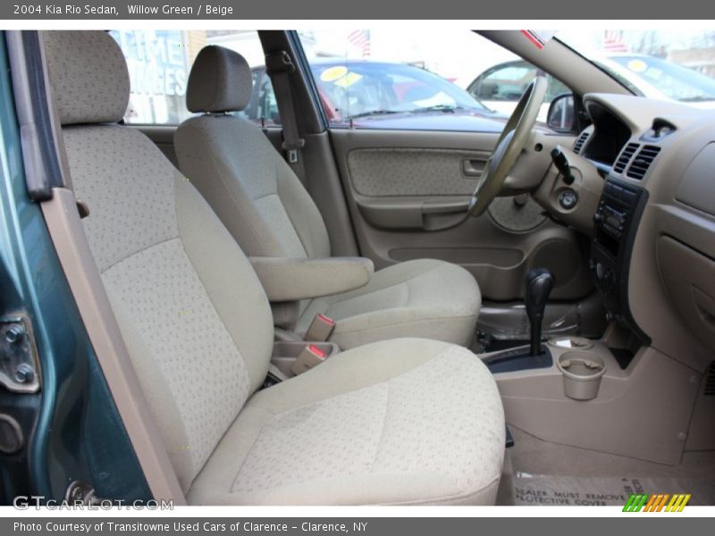 Willow Green / Beige 2004 Kia Rio Sedan
