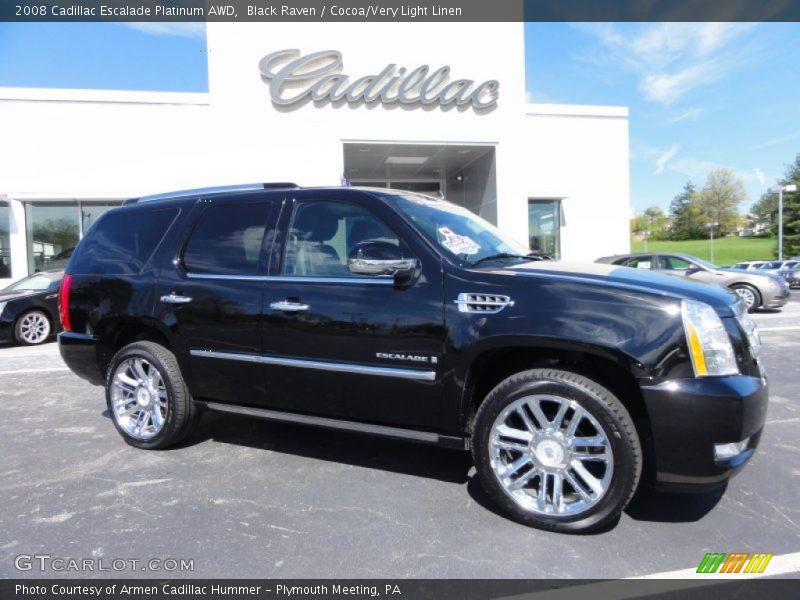  2008 Escalade Platinum AWD Black Raven