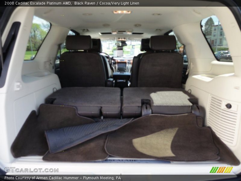Black Raven / Cocoa/Very Light Linen 2008 Cadillac Escalade Platinum AWD