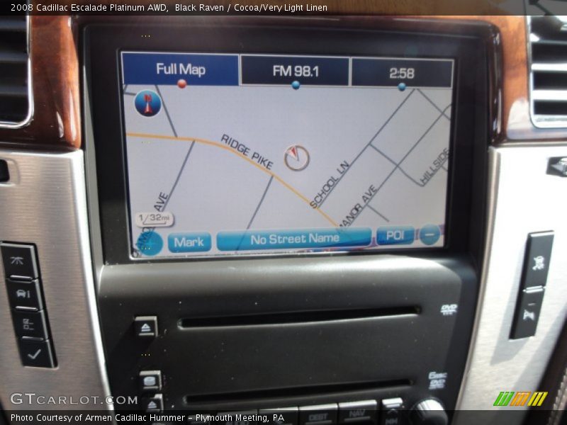 Navigation of 2008 Escalade Platinum AWD