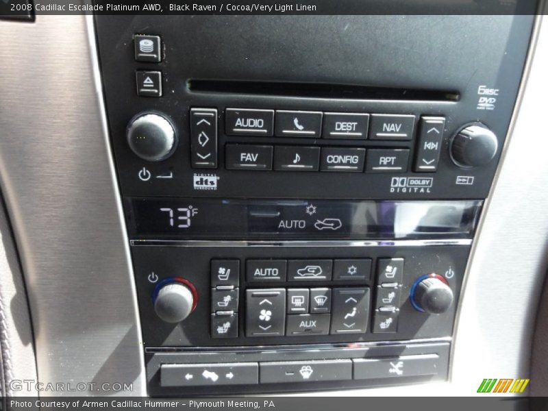 Black Raven / Cocoa/Very Light Linen 2008 Cadillac Escalade Platinum AWD