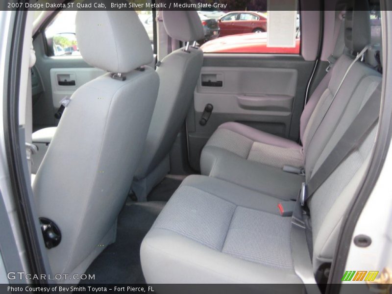 Bright Silver Metallic / Medium Slate Gray 2007 Dodge Dakota ST Quad Cab
