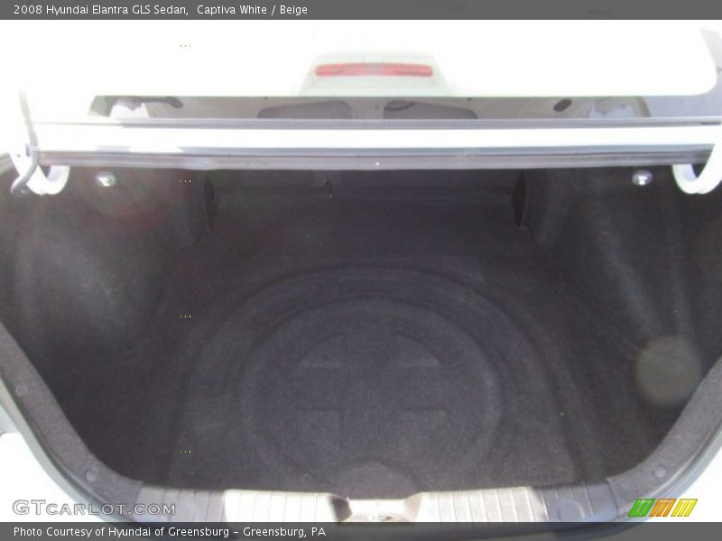 Captiva White / Beige 2008 Hyundai Elantra GLS Sedan